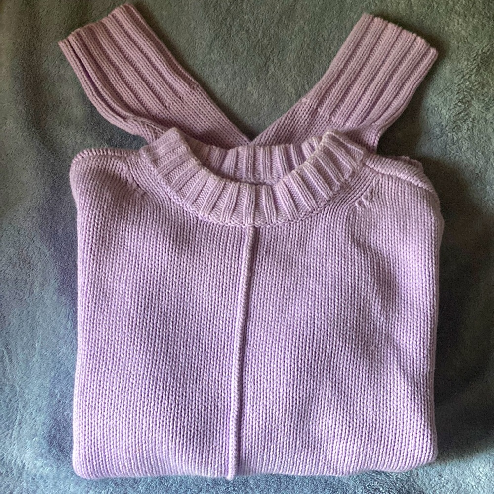 A New Day light purple knit sweater